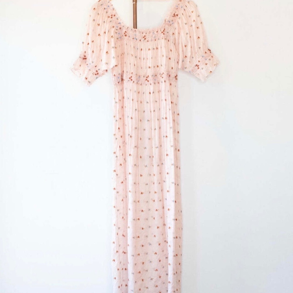Doen Eclipse floral dress soft pink